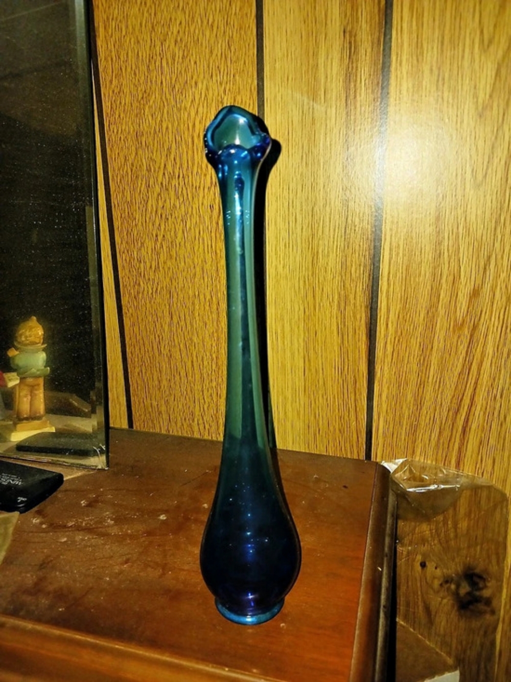 Viking Glass Viking Epic 6-Petal Swung Vase Blue